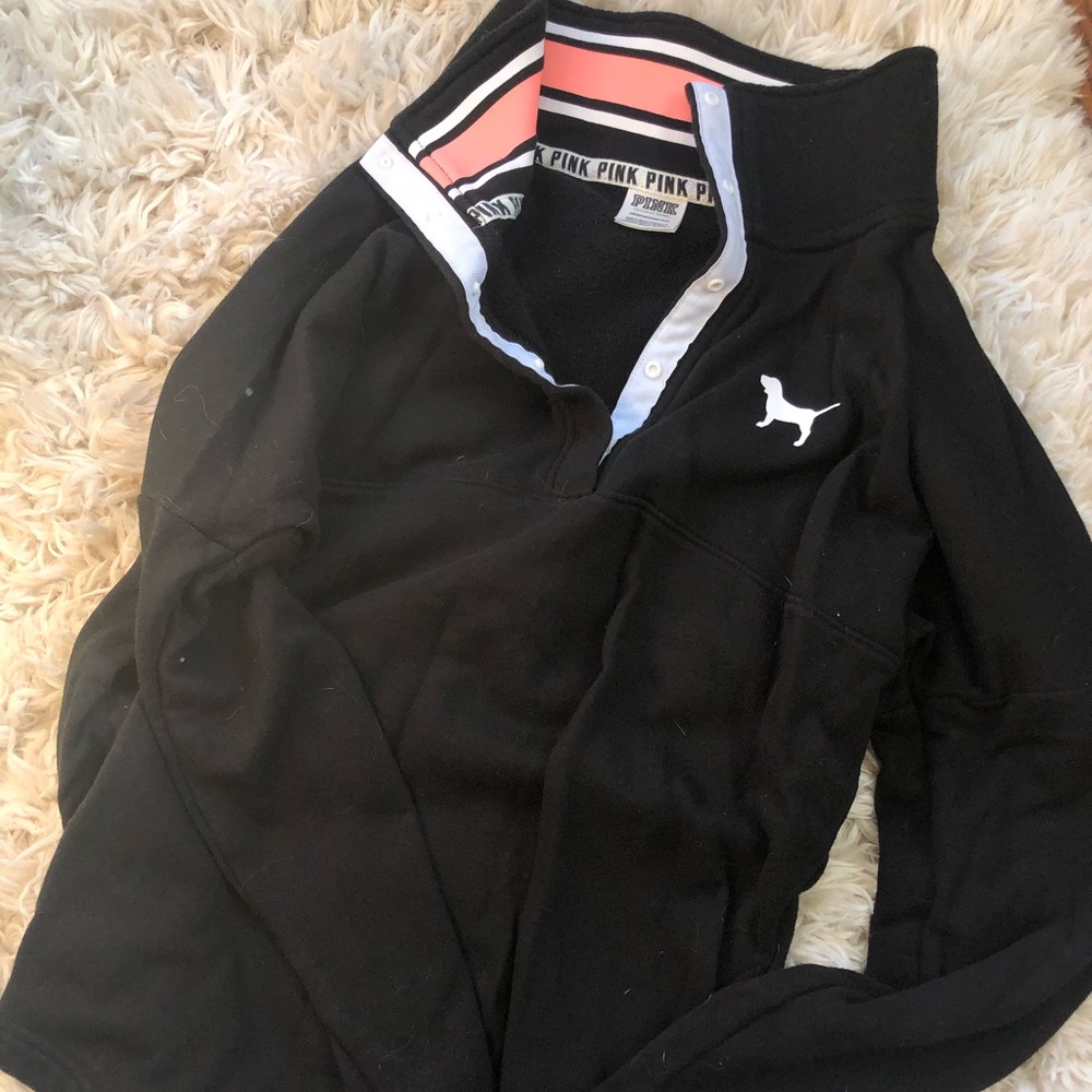 Victoria’s Secret PINK quarter button sweatshirt